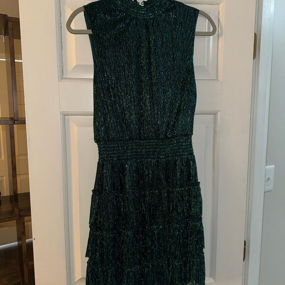 Elegant Green Sleeveless Dress